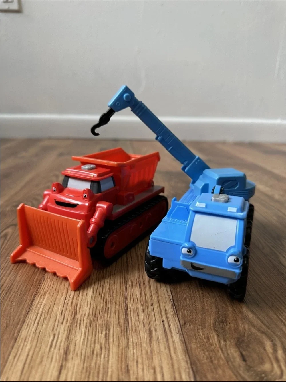 Lot 2 Mattel Bob The Builder Talking Lofty Crane Truck Muck Vehicle Toy 6